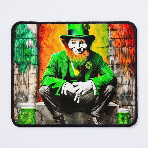 Item preview, St Patrick's Day Celebration Irish Leprechaun Graffiti designed and sold by Drone-tees.