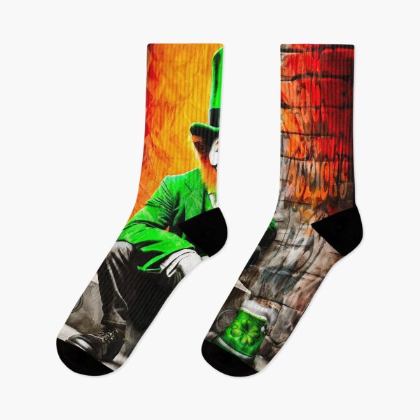 Item preview, St Patrick's Day Celebration Irish Leprechaun Graffiti designed and sold by Drone-tees.