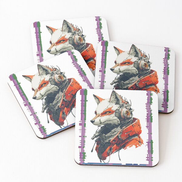 Item preview, Cool Cyberpunk Mechanical Fox designed and sold by RockFireMerch.