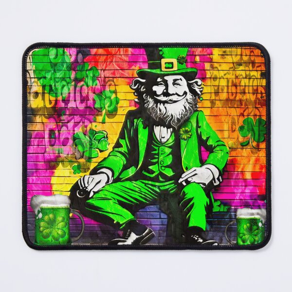 Item preview, St Patrick's Day Celebration Irish Leprechaun Graffiti designed and sold by Drone-tees.