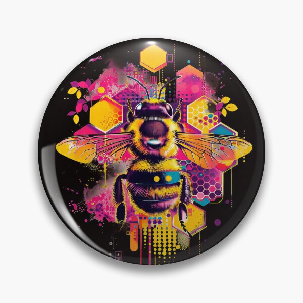 Item preview, Vibrant Honeybee Abstract Art - Modern Geometric Design designed and sold by EmiBarDesign.