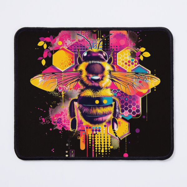 Item preview, Vibrant Honeybee Abstract Art - Modern Geometric Design designed and sold by EmiBarDesign.