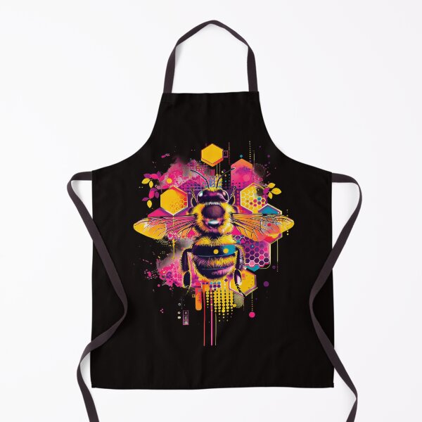 Item preview, Vibrant Honeybee Abstract Art - Modern Geometric Design designed and sold by EmiBarDesign.