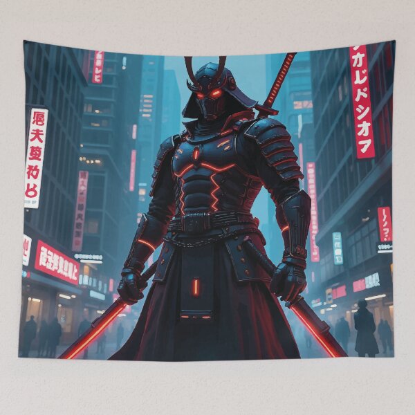 Item preview, Cyberpunk samurai designed and sold by liudiam.