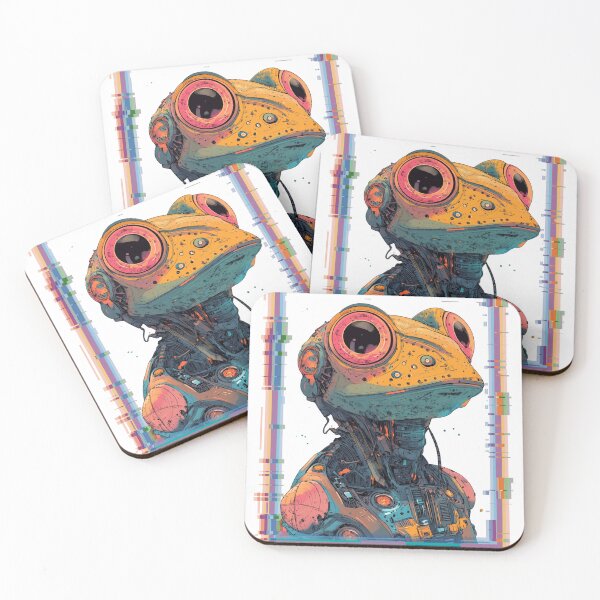 Item preview, Mechanical Cyberpunk Cyborg Frog designed and sold by RockFireMerch.