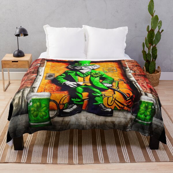 Item preview, St Patrick's Day Celebration Irish Leprechaun Graffiti designed and sold by Drone-tees.