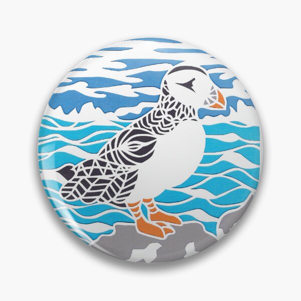 Item preview, Puffin on a Rock Papercut designed and sold by Stacey Young.