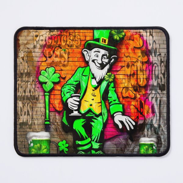 Item preview, St Patrick's Day Celebration Irish Leprechaun Graffiti designed and sold by Drone-tees.
