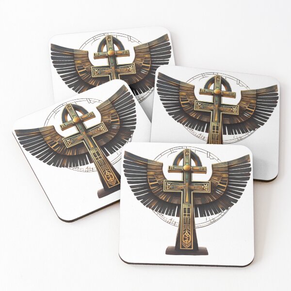 Item preview, Intricate Egyptian Ankh with Wings Symbol Design for African Spirituality designed and sold by 'VARI'.