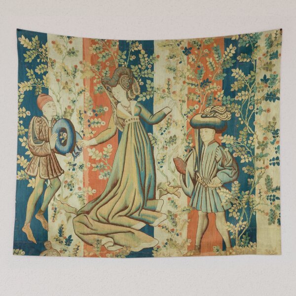 Item preview, Courtiers in a Rose Garden: A Lady and Two Gentlemen - South Netherlandish, 1440–50 designed and sold by NiobesSkein.