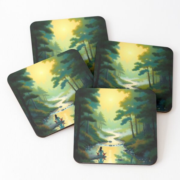 Item preview, Mystical Tranquility Bathed in Golden Light designed and sold by PanoramaPrints.