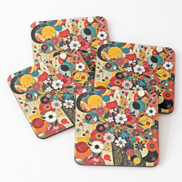 Item preview, Kandinsky Inspired Bohemian Flowers designed and sold by Sizani.