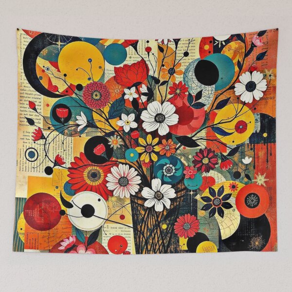 Item preview, Kandinsky Inspired Bohemian Flowers designed and sold by Sizani.