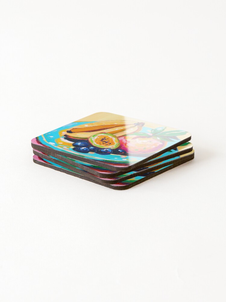 Thumbnail 4 of 5, Coasters (Set of 4), Delicious designed and sold by PatternCabinet-.