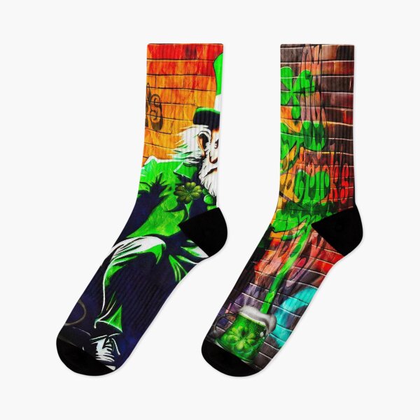 Item preview, St Patrick's Day Celebration Irish Leprechaun Graffiti designed and sold by Drone-tees.