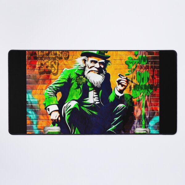 Item preview, St Patrick's Day Celebration Irish Leprechaun Graffiti designed and sold by Drone-tees.