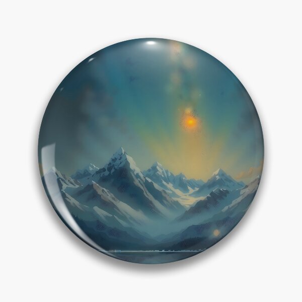 Item preview, Golden Serenity Over Icy Majesty designed and sold by PanoramaPrints.