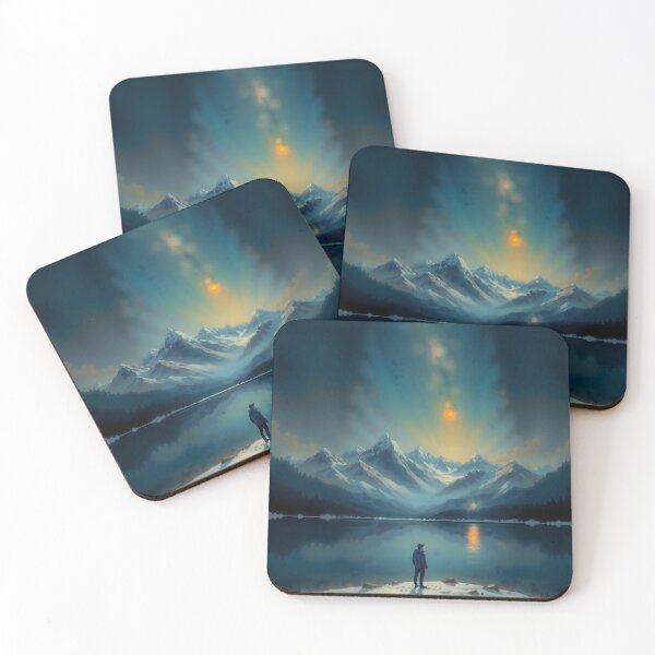 Item preview, Golden Serenity Over Icy Majesty designed and sold by PanoramaPrints.