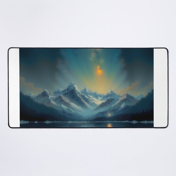 Item preview, Golden Serenity Over Icy Majesty designed and sold by PanoramaPrints.