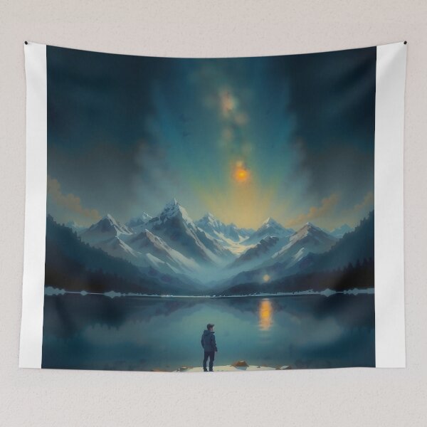Item preview, Golden Serenity Over Icy Majesty designed and sold by PanoramaPrints.