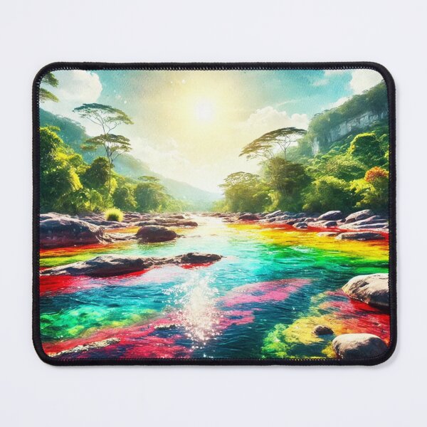 Item preview, Latino Vistas: A Celebration in Vibrant AI Watercolors, Río de Color designed and sold by El-Idioma-Bros.