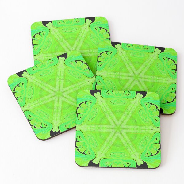 Item preview, Green wood grain photo kaleidoscope  designed and sold by McFleur's Lens.