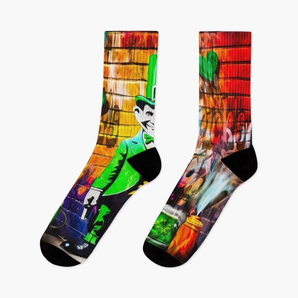 Item preview, St Patrick's Day Celebration Irish Leprechaun Graffiti designed and sold by Drone-tees.