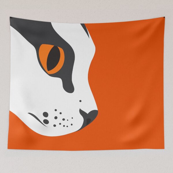 Item preview, Simple peeping Cat design. Choose your background colour. designed and sold by Shoot-The-Moon.
