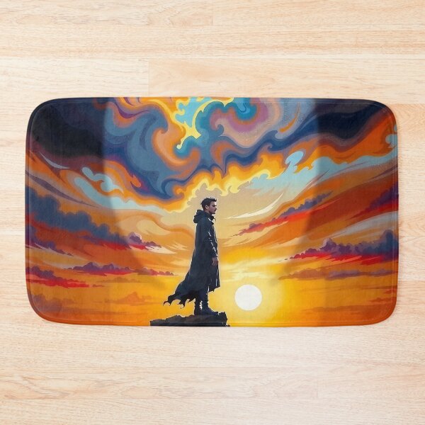 Item preview, Silent Figure Contemplates Golden Dusk's Fury designed and sold by PanoramaPrints.
