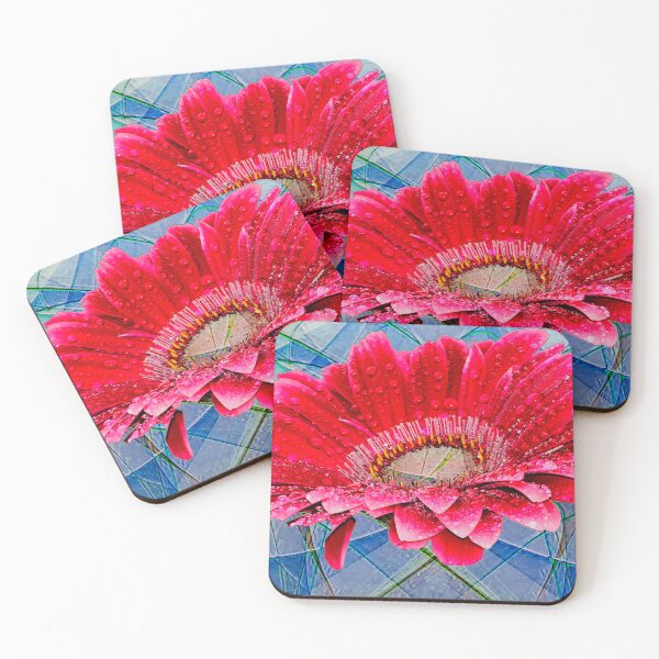 Item preview, Vibrant Elegance: Dew-Kissed Red Gerbera designed and sold by baindy.