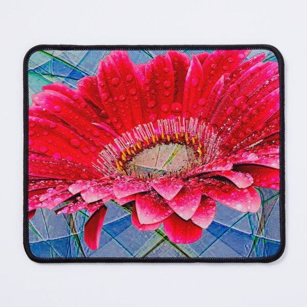 Item preview, Vibrant Elegance: Dew-Kissed Red Gerbera designed and sold by baindy.