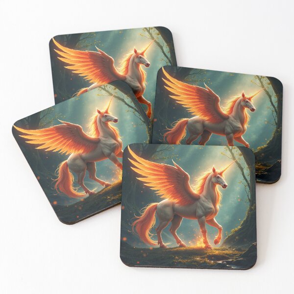 Item preview, Enchanted Glowing Ember Unicorn designed and sold by Fantasy Horseys.