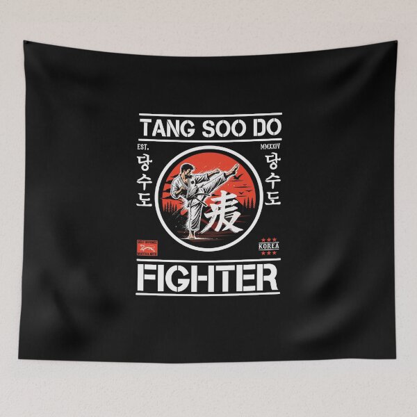 Item preview, Tang Soo Do Fighter – Stylish design for martial arts enthusiasts designed and sold by RetroMaritalArt.