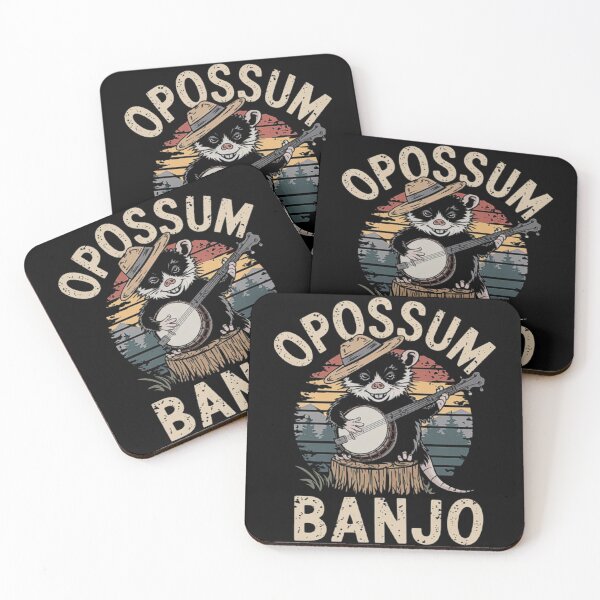 Item preview, Opossum Playing Banjo - Quirky Country Life Design designed and sold by love3617.