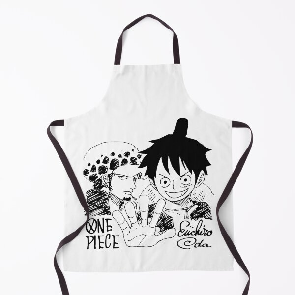 Item preview, Luffy dan Trafalgar Law hand drawn sketch with autograph designed and sold by FriskySloths.