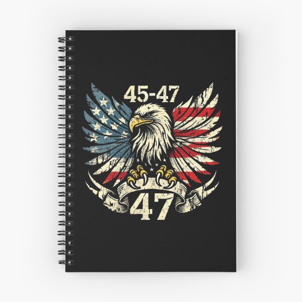 Item preview,  Trump 2025 , 45-47 Vintage American Flag Retro Eagle 45-47 Trump designed and sold by love3617.