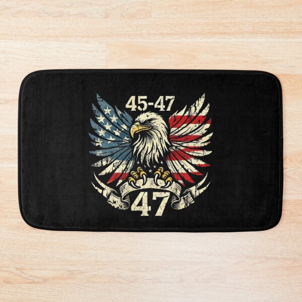 Item preview,  Trump 2025 , 45-47 Vintage American Flag Retro Eagle 45-47 Trump designed and sold by love3617.