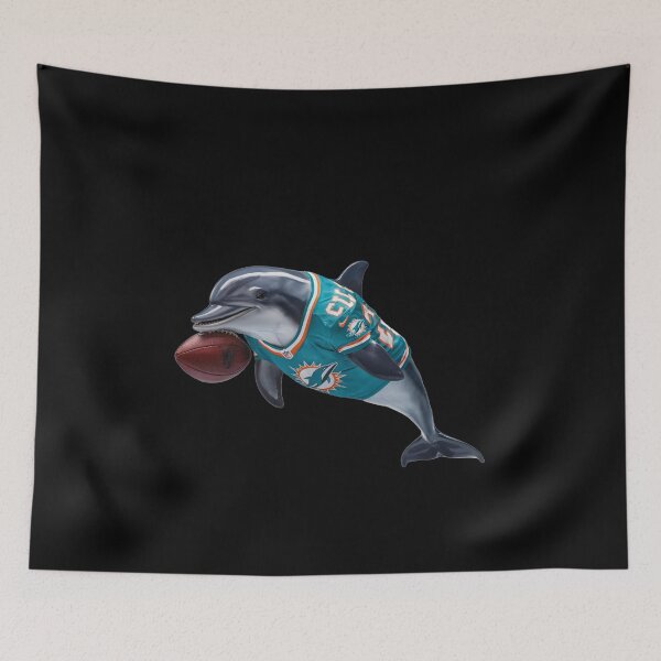 Item preview, Dolphin Football Logo Art - Miami Dolphins Inspired Design designed and sold by Imeline Valentin.