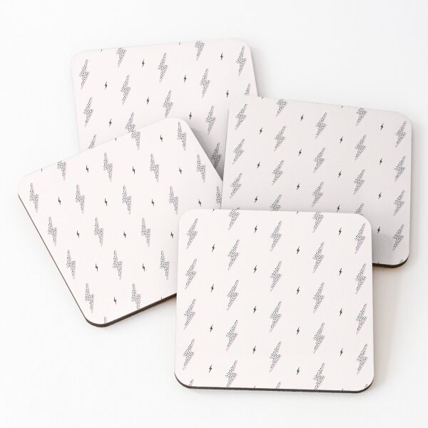 Item preview, bolt. Monochrome lightning bolt with black dots, neutral sign print designed and sold by Milatoo.