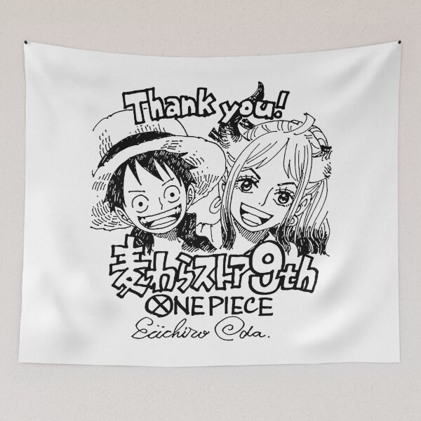Item preview, Luffy dan Yamato hand drawn sketch with autograph designed and sold by FriskySloths.