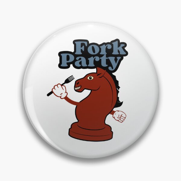 Item preview, Fork In Chess : Fork Party designed and sold by 5Petals.