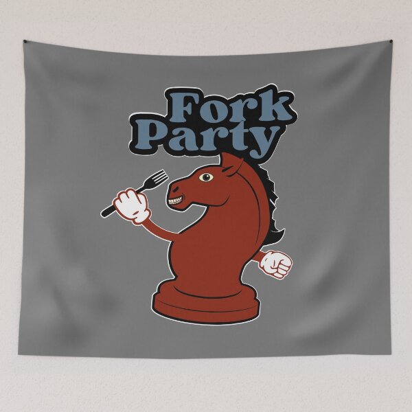 Item preview, Fork In Chess : Fork Party designed and sold by 5Petals.