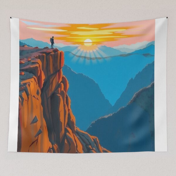 Item preview, Majestic Solitude in Fiery Sunset designed and sold by PanoramaPrints.