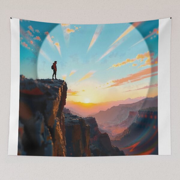 Item preview, Whispers of Solitude on Majestic Peaks at Sunset's Warm Light designed and sold by PanoramaPrints.