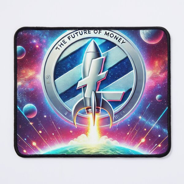Item preview, Litecoin Rocket to the Moon - The Future of Money designed and sold by photoparadise22.