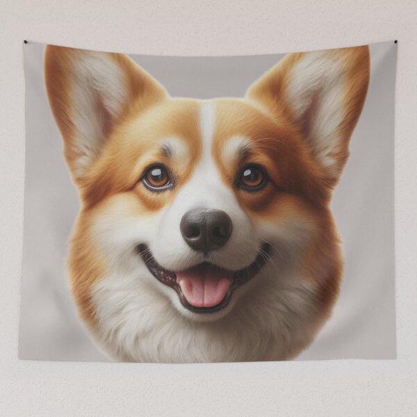 Artikelvorschau, Schöner Welsh Corgi Kopf entworfen und verkauft von Saxbys.
