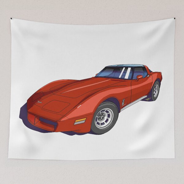 Item preview, C3 Corvette Color Illustration designed and sold by shavingisboring.