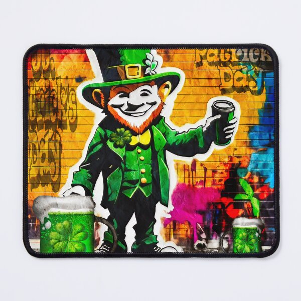 Item preview, St Patrick's Day Celebration Irish Leprechaun Graffiti designed and sold by Drone-tees.