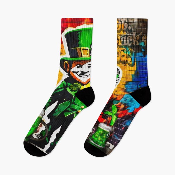 Item preview, St Patrick's Day Celebration Irish Leprechaun Graffiti designed and sold by Drone-tees.