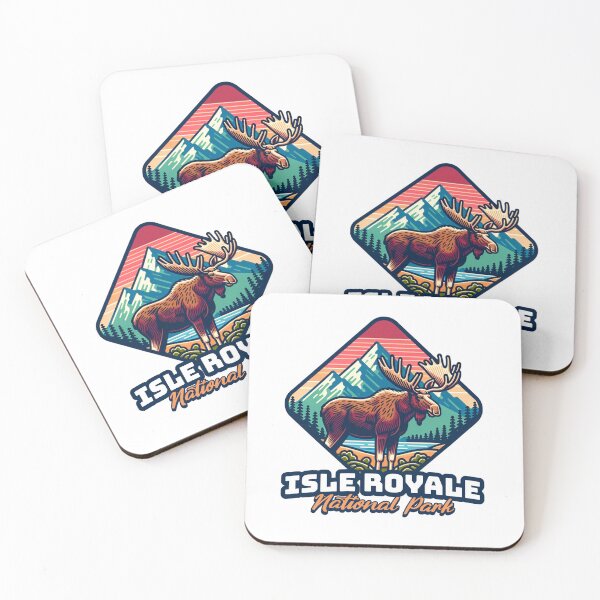 Item preview, Isle Royale National Park Wyoming WY Moose Vacation Gift designed and sold by Guarddogdrive.